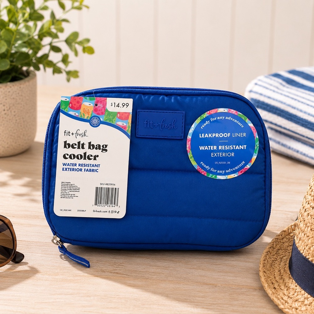 *New* Fit+Fresh Royal Blue Belt Bag Cooler
